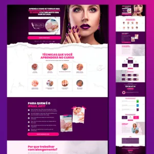 Landing Page para Cursos de Nail Design
