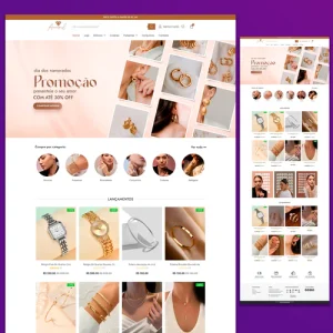 Loja Virtual para Joalherias, Jóias e bijuterias